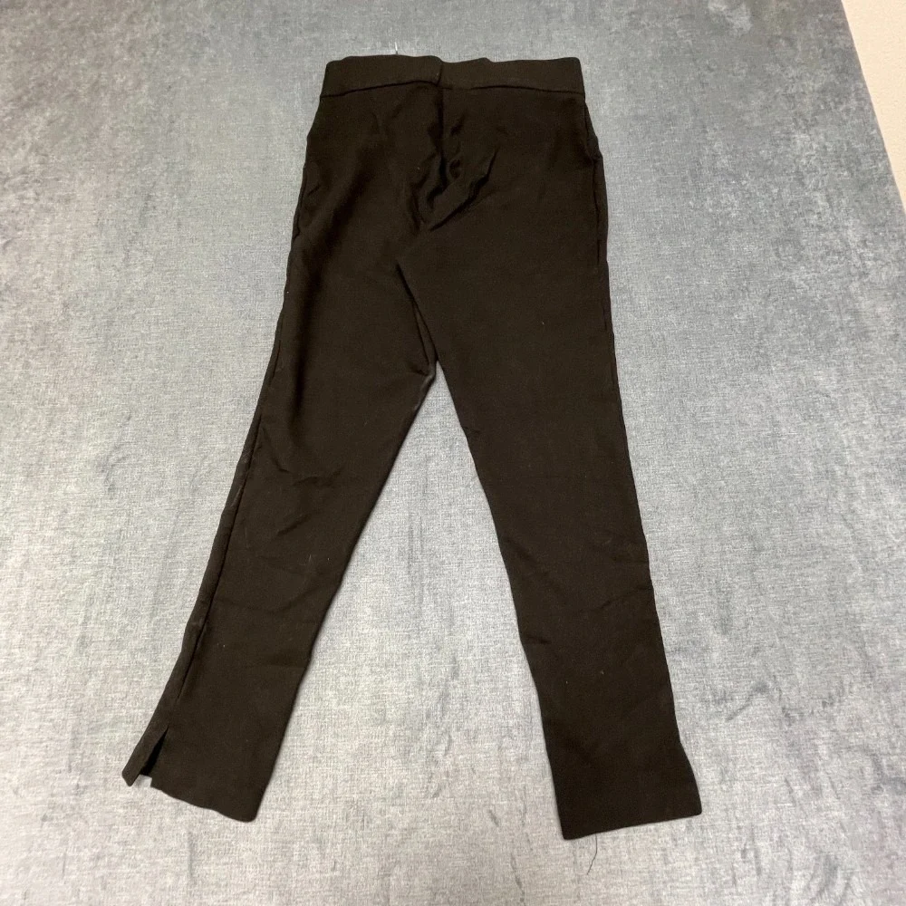 Michael Kors Pants Womens Small Black Stretch Front Side Slit Casual Pull On
